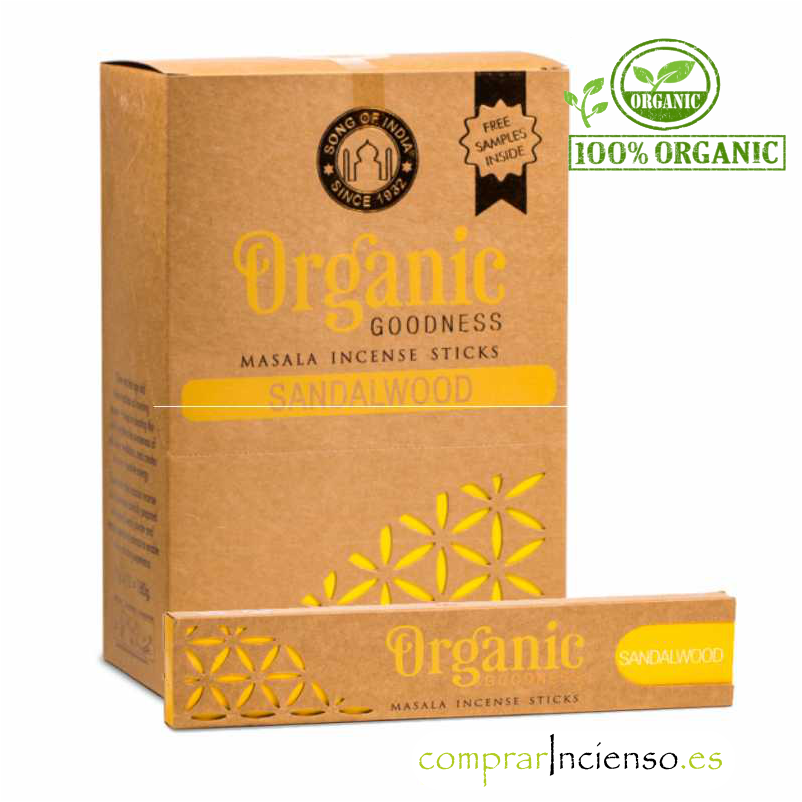 Comprar Incienso Sándalo Goloka Organic Masala